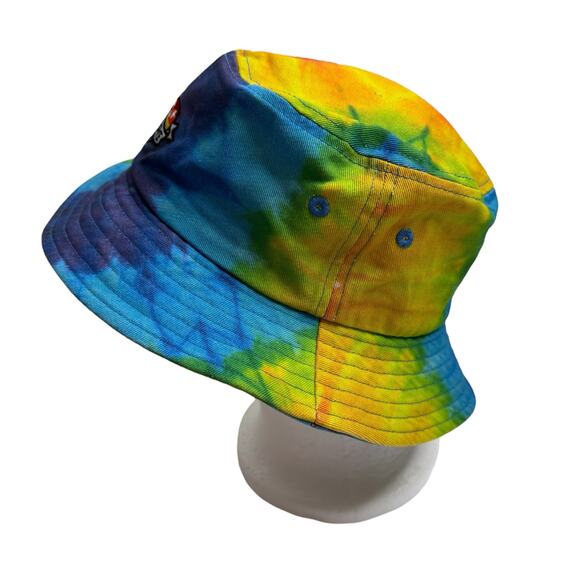Love Is Love Tie Dye Canvas Bucket Hat Adult One Size Cotton Rainbow Colorful - Picture 4 of 8